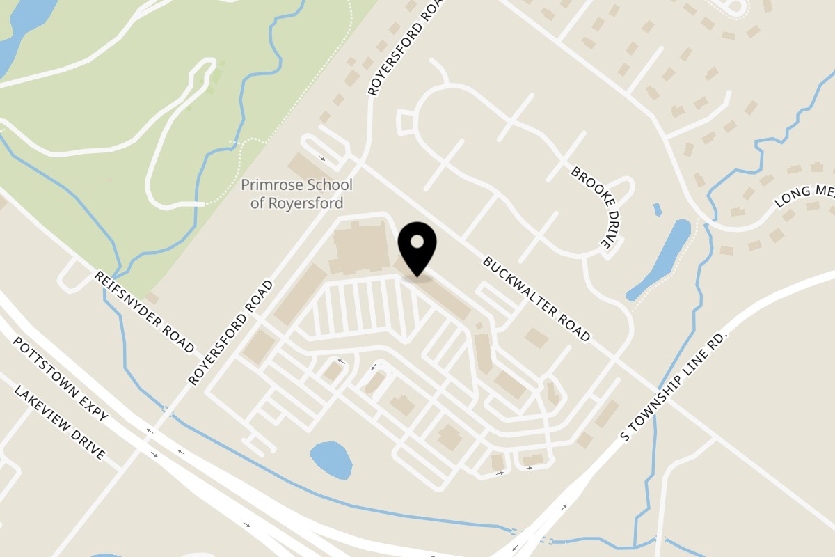 Map showing the location of Aachi Biryani Royersford on 70 Buckwalter Road in Royersford